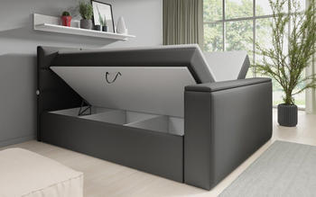 Luxusbetten24 Carito 140x200cm H4 braun