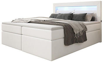 Luxusbetten24 Repos 180x200cm H3 wei&szlig;