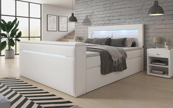 Luxusbetten24 Repos 140x200cm H2 weiß