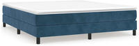 vidaXL Boxspringbettgestell Dunkelblau 160x200 cm Samt