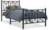 vidaXL Bettgestell mit Kopf- und Fußteil Metall 90x200cm (376139)