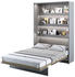 Meblini Bed Concept BC-01 140x200cm vertikal mit Matratze