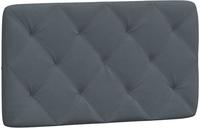vidaXL Kopfteil-Kissen Dunkelgrau 80 cm Samt