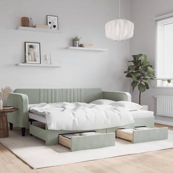 vidaXL Tagesbett Ausziehbar mit Schubladen 90x200cm (3197111)