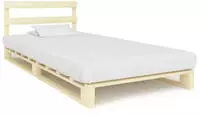 vidaXL Palettenbett Massivholz Kiefer 90&times;200 cm