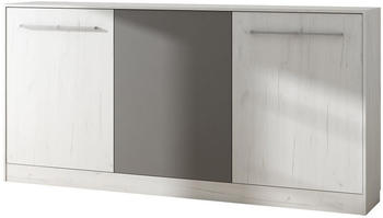 Bim Furniture Roger 90x200cm mit Regal wei&szlig;/graphit