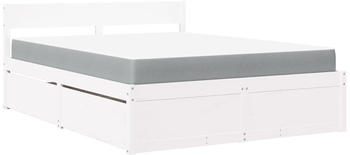 vidaXL Bed frame 160x200cm (3281893) white