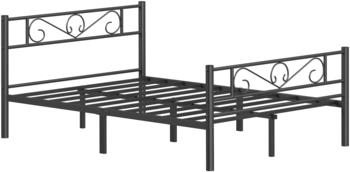 Vasagle Bett aus Metall 140x200cm (RMB064B01)