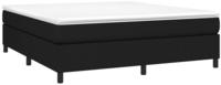 vidaXL Boxspringbettgestell Schwarz 180x200 cm Stoff