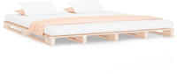 vidaXL Palettenbett 180x200 cm Massivholz