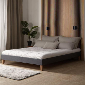 Homestyle4u 1982 160x200cm grau