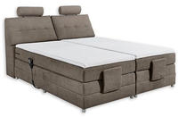 ED EXCITING DESIGN Boxspringbett "Palermo" inkl. Motor, Topper, Kopfst&uuml;tze und