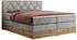 MKS Meble Veneto King 180x200cm H3 Velvet hellgrau/wotan-eiche