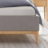 Hasena Silento 180x200cm grau/eiche bright