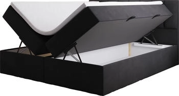 Atlantic Home Collection Alva 140x200cm mit Bettk&auml;sten H3 schwarz