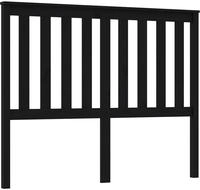 vidaXL Kopfteil Schwarz 146x6x101 cm Massivholz Kiefer