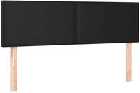 vidaXL Kopfteile Schwarz 144x5x78/88 cm Kunstleder