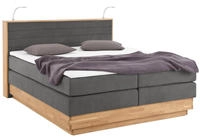 Home affaire Boxspringbett "Cavan" Eiche, inkl. Bettkasten & Topper, verschiedene