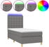 vidaXL Boxspringbett mit Matratze & LED Stoff 100x200cm (135734)