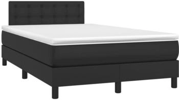 vidaXL Boxspringbett mit Matratze & LED Kunstleder 120x200cm (134213)