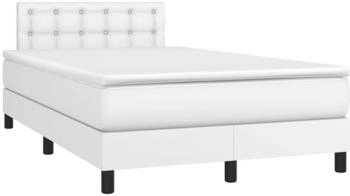 vidaXL Boxspringbett mit Matratze & LED Kunstleder 120x200cm (134214)