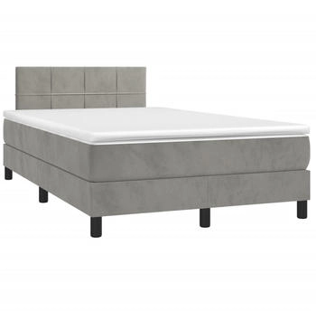 vidaXL Boxspringbett mit Matratze & LED Samt 120x200cm (134393)