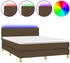 vidaXL Boxspringbett mit Matratze & LED Stoff 140x200cm (133880)