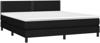 vidaXL Boxspringbett mit Matratze & LED Stoff 180x200cm (133095)