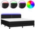 vidaXL Boxspringbett mit Matratze & LED Stoff 180x200cm (133095)
