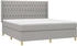 vidaXL Boxspringbett mit Matratze & LED Stoff 180x200cm (139133)