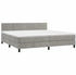 vidaXL Boxspringbett mit Matratze & LED Samt 200x200cm (134543)