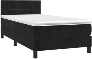 vidaXL Boxspringbett mit Matratze & LED Samt 90x200cm (134383)
