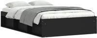 vidaXL Bettgestell Schwarz 120x200 cm