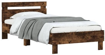 vidaXL Bettgestell mit Kopfteil & LED-Leuchten 100x200cm (838712)