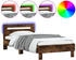 vidaXL Bettgestell mit Kopfteil & LED-Leuchten 100x200cm (838712)