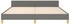 vidaXL Bettgestell mit Kopfteil Stoff 160x200cm (47424)