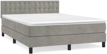 vidaXL Boxspringbett mit Matratze Samt 140x200cm (3141545)