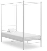 Himmelbett Wei&szlig; Metall 90x200 Cm Vidaxl
