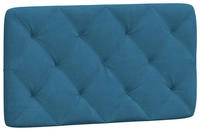 vidaXL Kopfteil-Kissen Blau 90 cm Samt