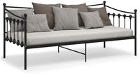 vidaXL Schlafsofa Bettgestell Schwarz Metall 90x200 cm