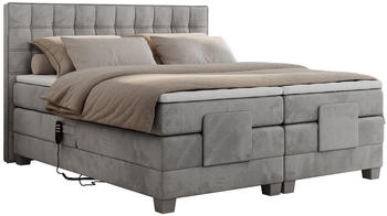 MKS Meble Electro 180x200cm H4 Velvet hellgrau