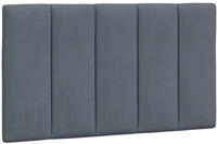 vidaXL Kopfteil-Kissen "Hanko" Dunkelgrau 80 cm Samt