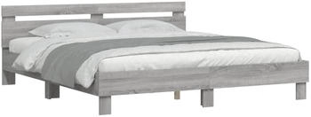 vidaXL Bettgestell mit Kopfteil Holzwerkstoff 200x200cm (3207397)