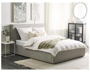 Beliani Moissac 160X200 cm hell grey