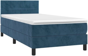 vidaXL Boxspringbett mit Matratze & LED Samt 90x200cm (134385)