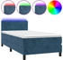 vidaXL Boxspringbett mit Matratze & LED Samt 90x200cm (134385)