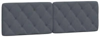 vidaXL Kopfteil-Kissen Dunkelgrau 160 cm Samt
