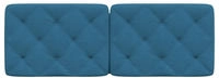 vidaXL Kopfteil-Kissen Blau 120 cm Samt