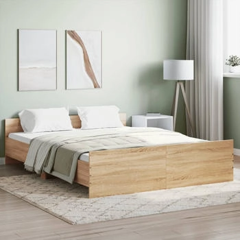 vidaXL Bettgestell mit Kopf- und Fu&szlig;teil 160x200cm (3203763)