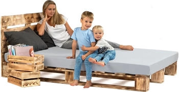 sunnypillow Palettenbett 240x200cm (0918)